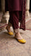 Yellow Leather Khussa For Ladies EC8931