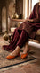 Orange Leather Khussa For Ladies EC8935