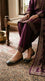 Black Leather Khussa For Ladies EC8936
