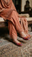 Maroon Leather Khussa For Ladies EC8939