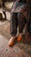 Orange Leather Khussa For Ladies EC8940