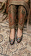Black Leather Khussa For Ladies EC9102