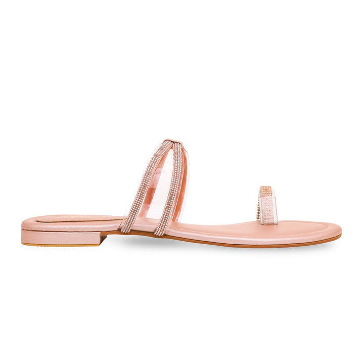 Peach Fancy Chappal FN0688