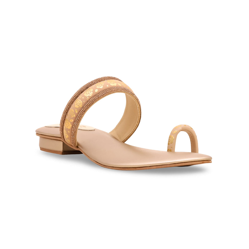 Golden Fancy Chappal FN0691