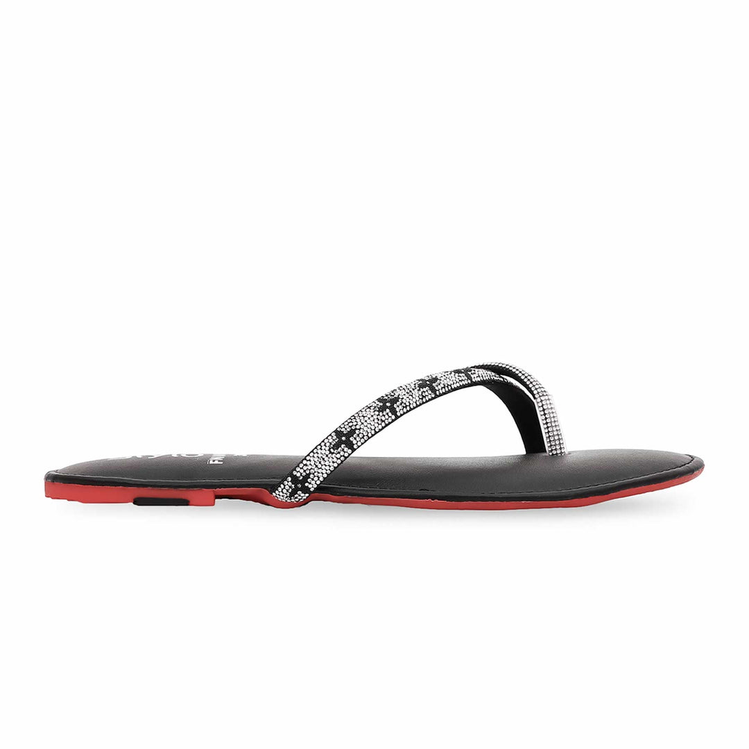 Black Fancy Chappal FN0697