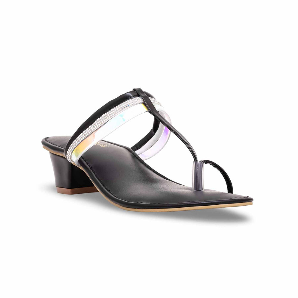 Black Fancy Chappal FN0717