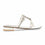 White Fancy Chappal For Ladies FN0729