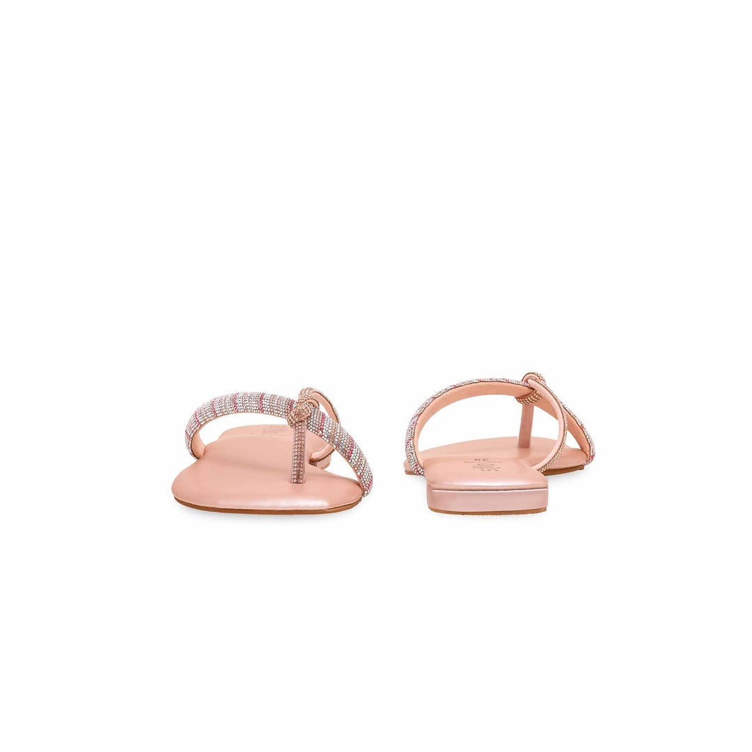 Peach Fancy Chappal FN0736