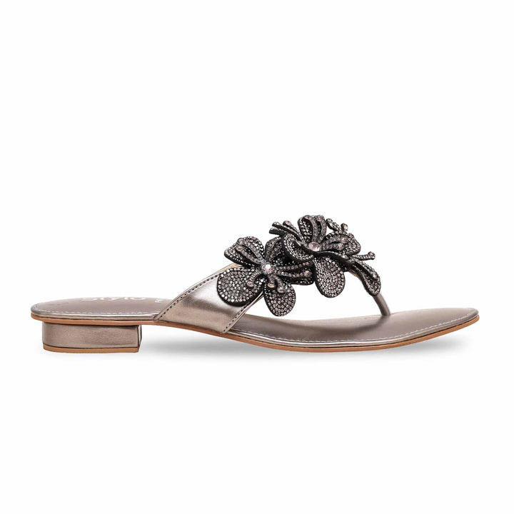 Grey Fancy Chappal FN0748