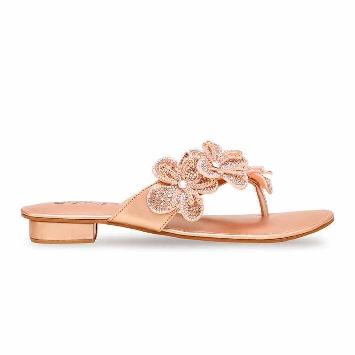 Peach Fancy Chappal FN0748