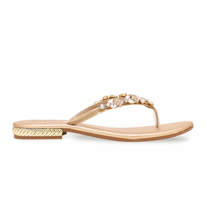 Golden Fancy Chappal FN0757