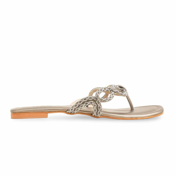 Grey Fancy Chappal FN0763