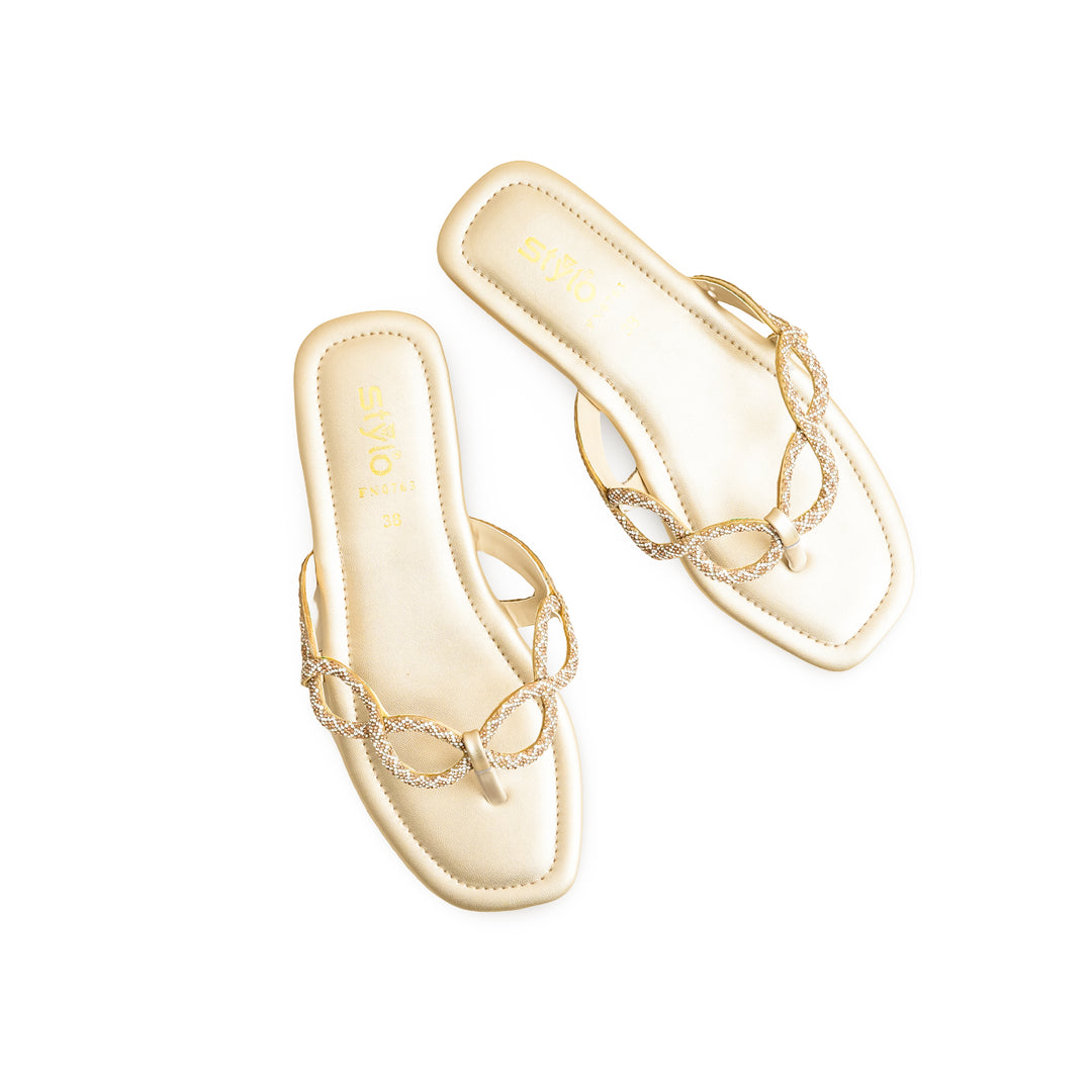 Golden Fancy Chappal FN0763
