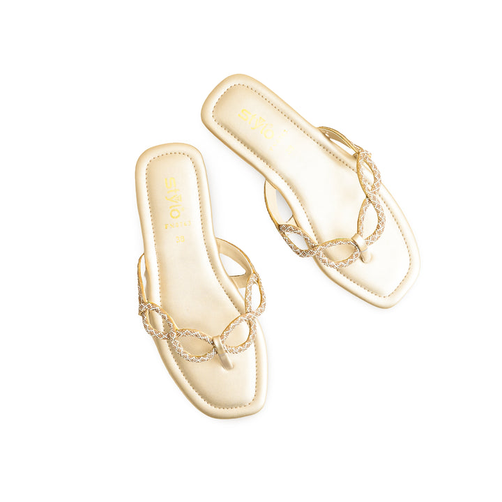 Golden Fancy Chappal FN0763