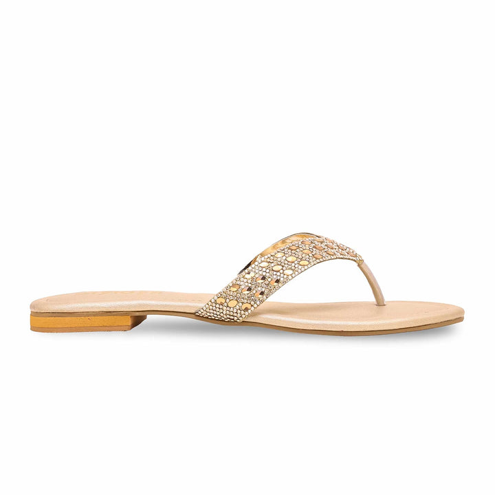 Golden Fancy Chappal FN0771