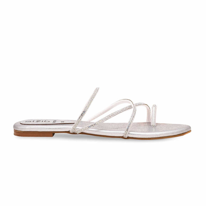 Silver Fancy Chappal FN0774