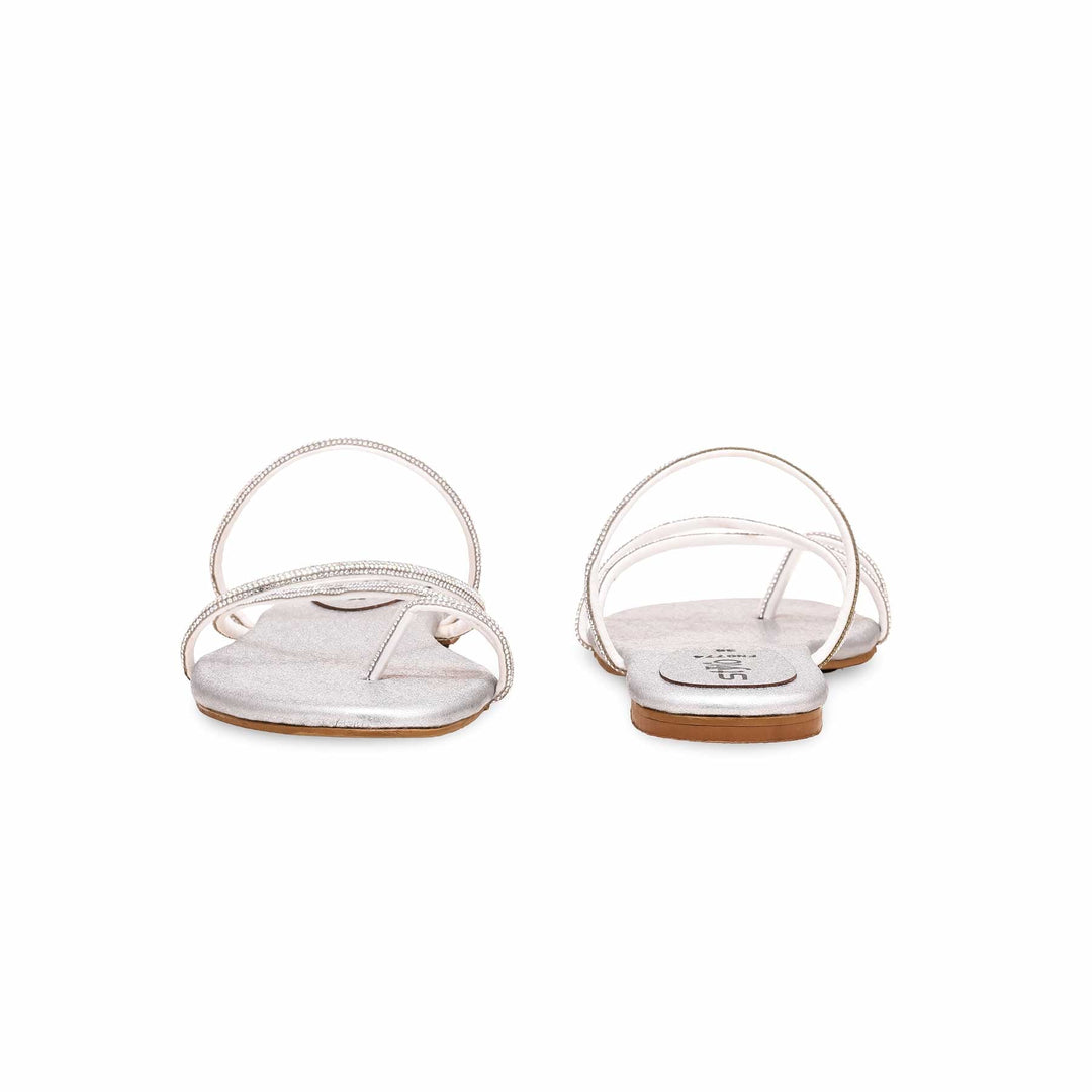 Silver Fancy Chappal FN0774
