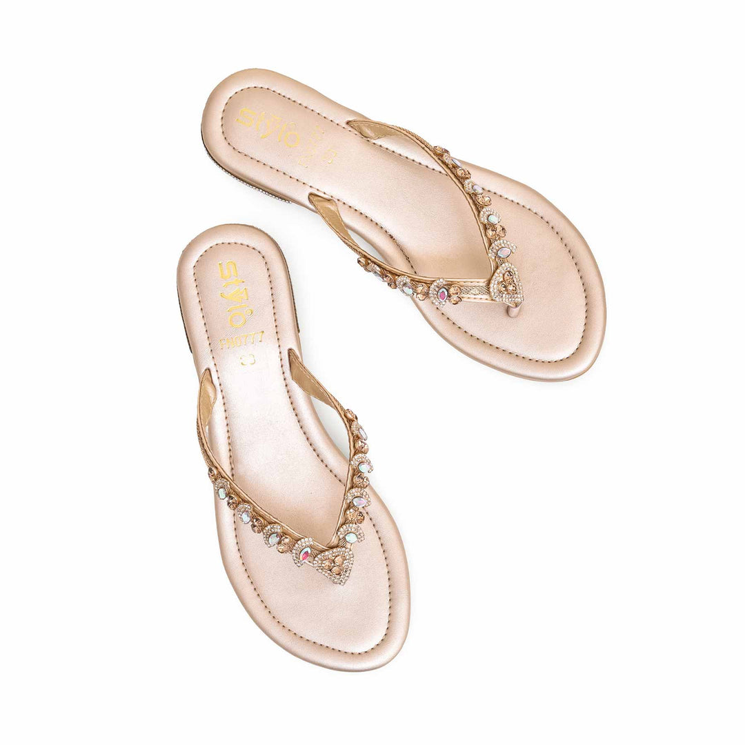 Golden Fancy Chappal FN0777