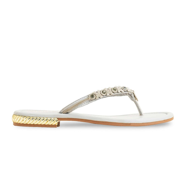 Grey Fancy Chappal FN0778