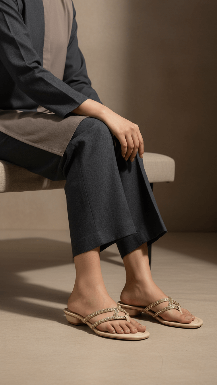 Golden Fancy Chappal FN0779