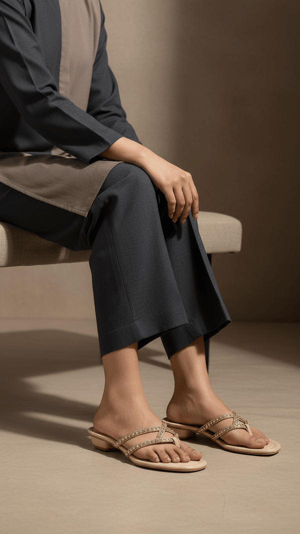 Golden Fancy Chappal FN0779