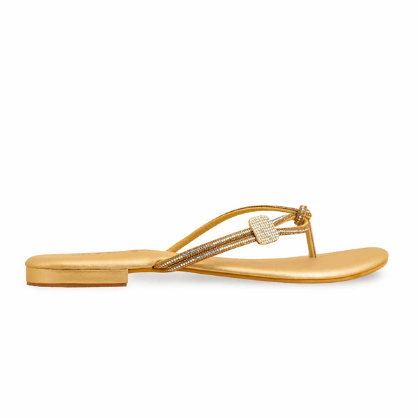 Golden Fancy Chappal FN0782