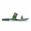 Green Fancy Chappal For Women FN0783