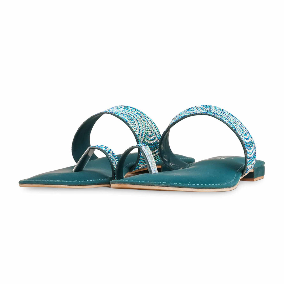 Seagreen Fancy Women Chappal FN0783