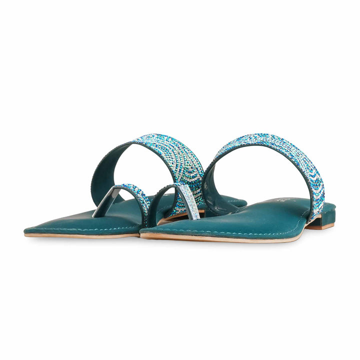 Seagreen Fancy Women Chappal FN0783