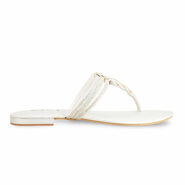 Silver Fancy Chappal FN0785