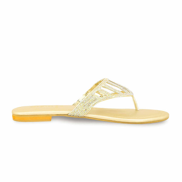Golden Fancy Chappal FN0786