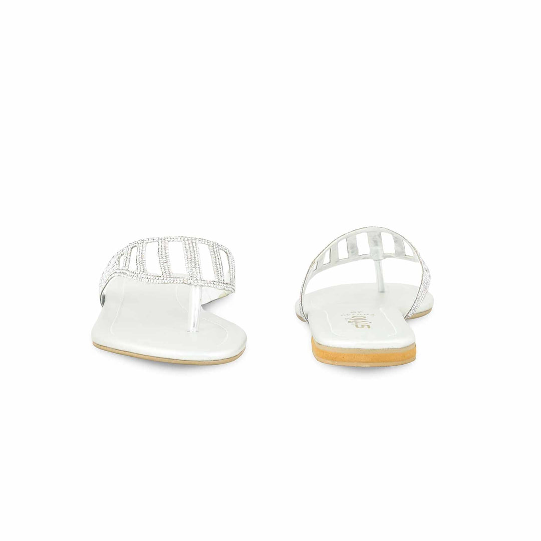 Silver Fancy Chappal FN0786