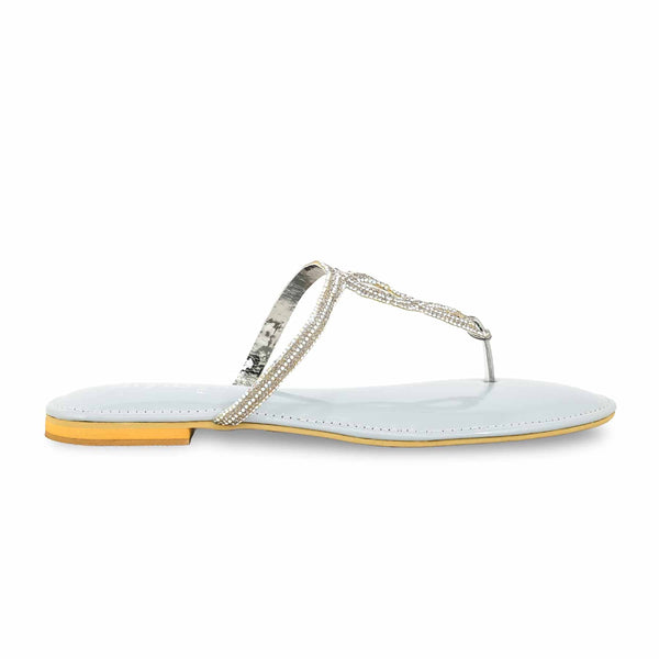 Grey Fancy Chappal FN0789