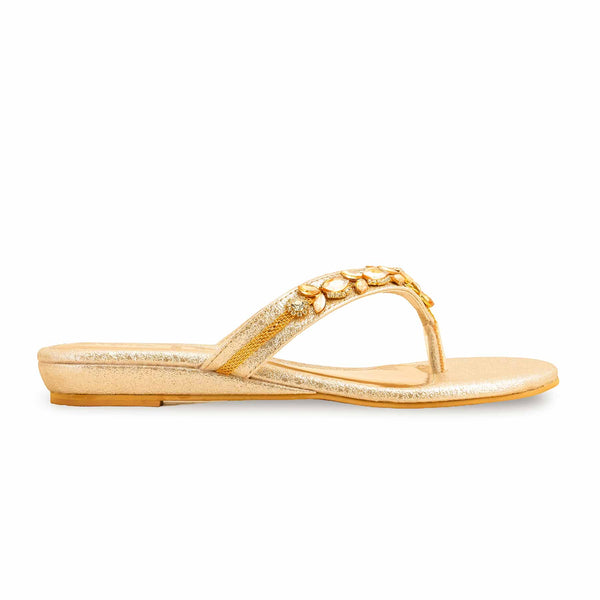 Golden Fancy Chappal FN0791