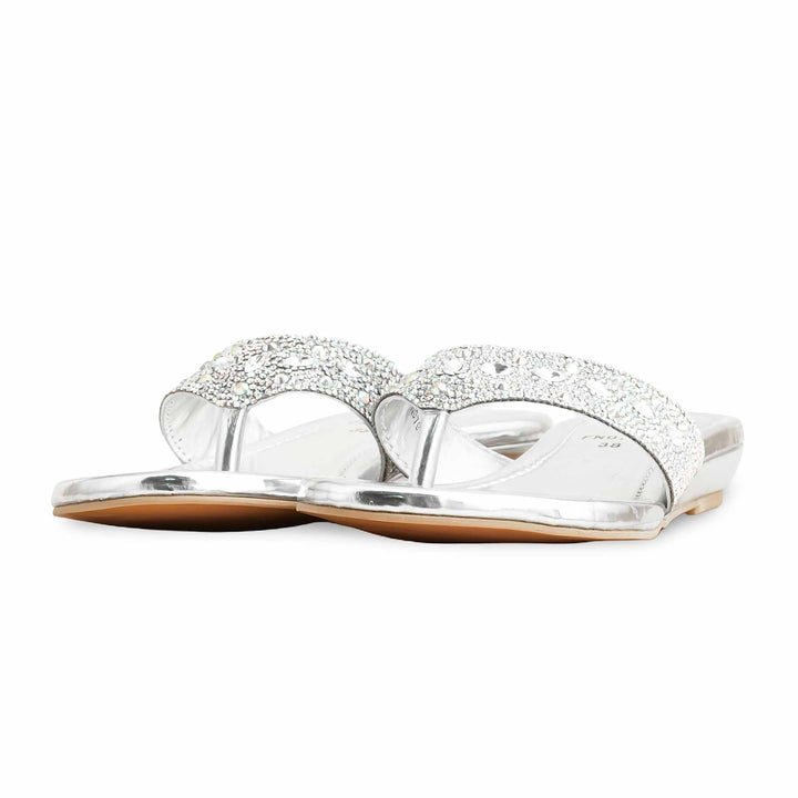 Silver Fancy Chappal FN0794