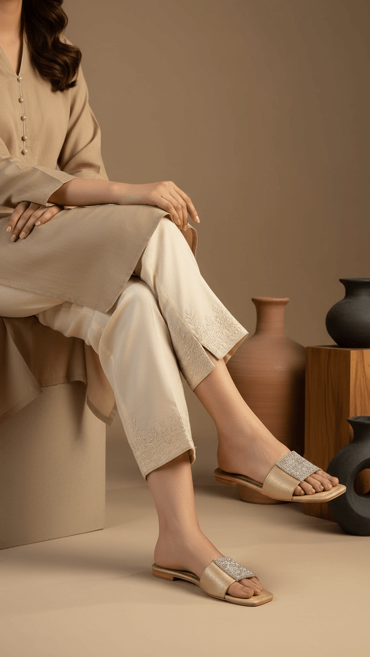 Golden Fancy Slipper FN0796