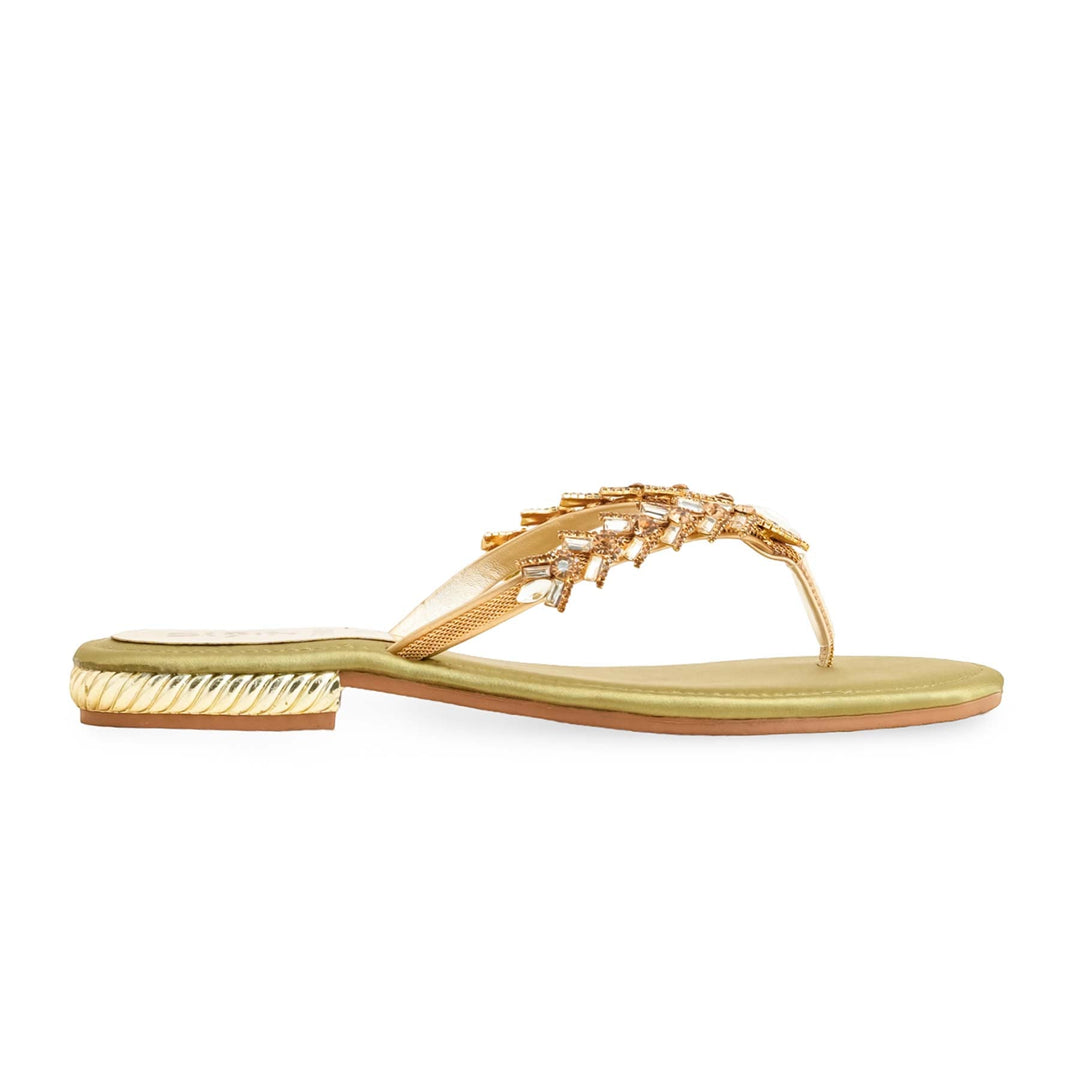 Olive Fancy Chappal For Women FN0801