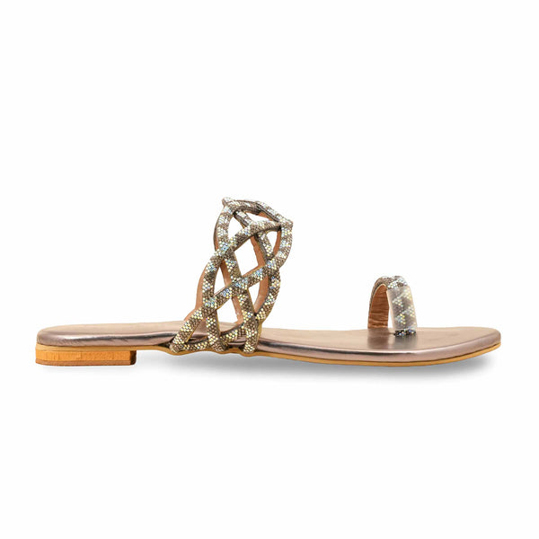 Grey Fancy Chappal FN0804