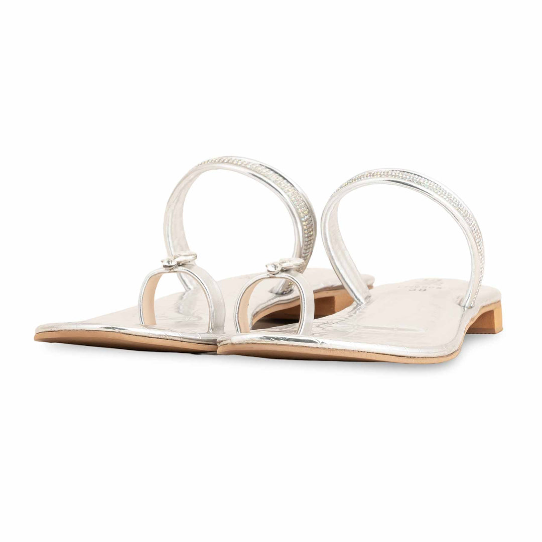 Silver Fancy Chappal FN0805
