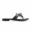 Black Fancy Chappal For Women FN0809