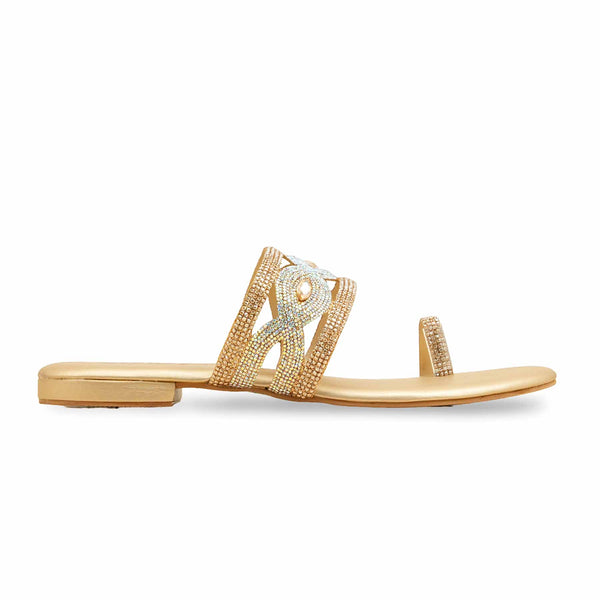 Golden Fancy Women Chappal  FN0810
