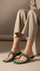 Green Fancy Chappal FN0811