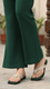 Green Fancy Chappal For Women FN0814
