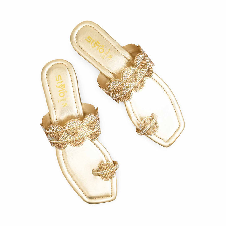 Golden Fancy Chappal FN0817