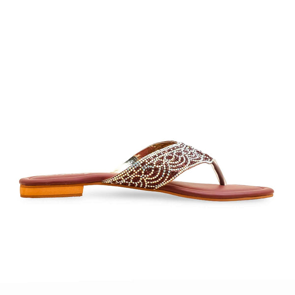 Maroon Fancy Chappal FN0820