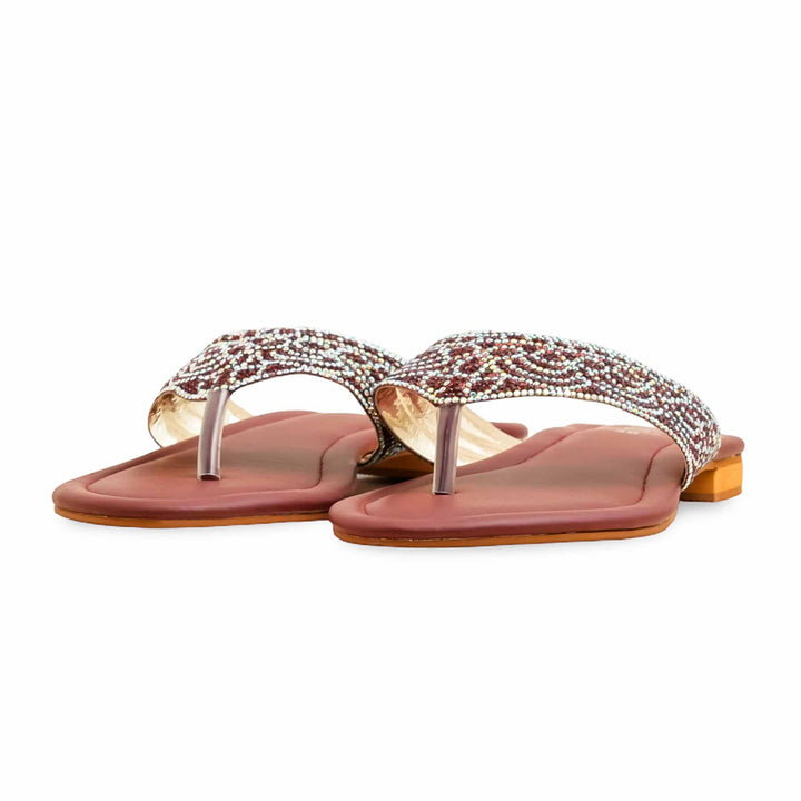 Maroon Fancy Chappal FN0820