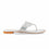 Silver Fancy Chappal For Women FN0827