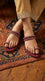 Maroon Fancy Chappal For Women FN0830