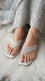 Silver Fancy Chappal For Women FN0832
