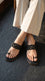 Black Fancy Chappal For Women FN0835